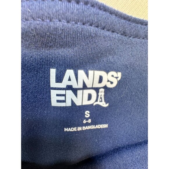 Lands End Womens Stretch Ankle Pants S Blue Nylon/Spandex - Picture 2 of 12